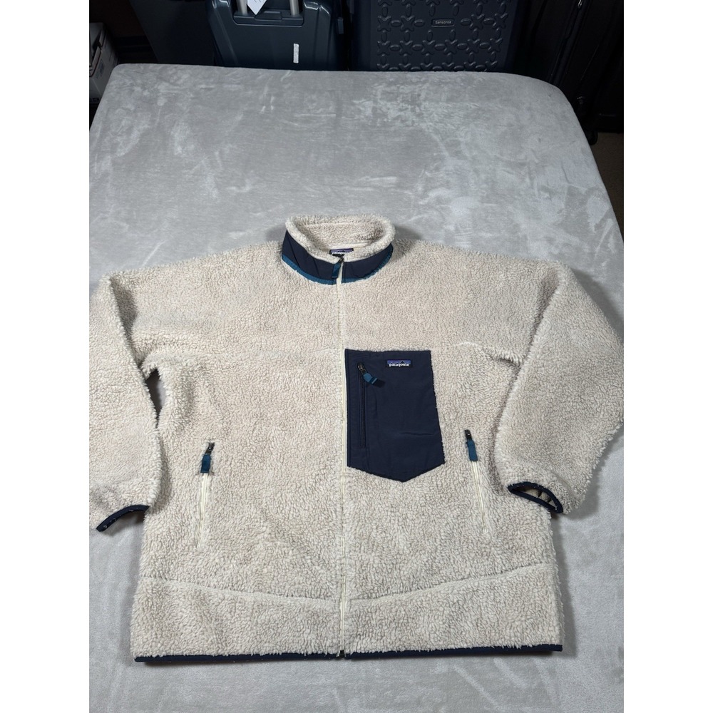 Patagonia Reto X Deep Pile Fleece Jacket Size XXL Oatmeal Beige Outdoors MINT